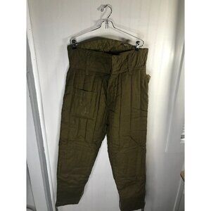 Vintage Men's 1970s Winter Brown Insulated Russian Army Pants Sz 34x30/32 70s